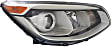 2016 Kia Soul - Driver and Passenger Side Halogen Headlight, With bulb(s), OE Replacement