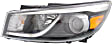 Driver and Passenger Side Headlights, with Bulbs, Halogen, without LED position (parking) light
