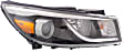 Driver and Passenger Side Headlights, with Bulbs, Halogen, without LED position (parking) light