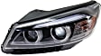 Driver and Passenger Side Headlights, with Bulbs, Halogen, without LED accent light, CAPA Certified