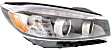 Driver and Passenger Side Headlights, with Bulbs, Halogen, with LED Accent Light