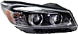 Driver and Passenger Side Headlights, with Bulbs, Halogen, with LED Accent Light, CAPA Certified