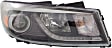 Driver and Passenger Side Headlights, with Bulbs, Halogen, Mini Passenger Van, with LED position (parking) light