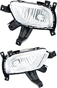 Front, Driver and Passenger Side Fog Lights, With Bulb(s), Halogen, CAPA CERTIFIED