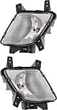 Front, Driver and Passenger Side Fog Lights, With Bulb(s), Halogen
