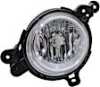Front, Driver and Passenger Side Fog Lights, With bulb(s), Halogen, For Models Without Driver Assist System, CAPA CERTIFIED