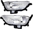 Front, Driver and Passenger Side Fog Lights, With Bulb(s), Halogen