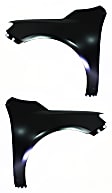 Front, Driver and Passenger Side Fenders, With mudguard provision, CAPA CERTIFIED