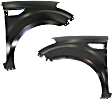 Front, Driver and Passenger Side Fenders, CAPA CERTIFIED