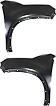 Front, Driver and Passenger Side Fenders, For Models Without Side Garnish