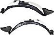 Front, Driver and Passenger Side, Fender Liner, USA Built Vehicle