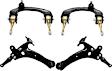 Front, Driver and Passenger Side, Upper and Lower Control Arms