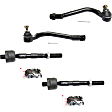 Front, Driver and Passenger Side, Inner and Outer Tie Rod Ends