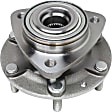 Front, Driver and Passenger Side Wheel Hub, 6 Lugs, With Bearing