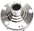 Front, Driver and Passenger Side Wheel Hub, 5 Lugs, Without Bearing