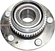 2-Wheel Set Rear, Driver and Passenger Side Wheel Hubs, With Bearing, 48-teeth tone ring; 3.47 in. ABS Tone Ring Diameter, FWD