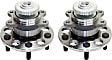 Rear, Driver and Passenger Side Wheel Hub, 5 Lugs, With Bearing