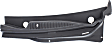 Driver and Passenger Side Wiper Cowl Grilles, Black