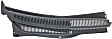 Driver and Passenger Side Wiper Cowl Grilles, Black