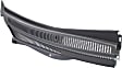 Driver and Passenger Side Wiper Cowl Grilles, Black