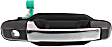 2008 Kia Sorento - Front, Driver and Passenger Side Chrome Lever with Primed Bezel Exterior Door Handle, With Key Hole
