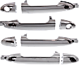 2009 Kia Spectra - Front and Rear, Driver and Passenger Side Chrome Exterior Door Handle, Front Driver and Passenger Side - With Key Hole; Rear Driver and Passenger Side - Without Key Hole, New Body Style, Sedan