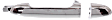2009 Kia Spectra - Front and Rear, Driver and Passenger Side Chrome Exterior Door Handle, Front Driver and Passenger Side - With Key Hole; Rear Driver and Passenger Side - Without Key Hole, New Body Style, Sedan