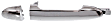 2009 Kia Spectra - Front and Rear, Driver and Passenger Side Chrome Exterior Door Handle, Front Driver and Passenger Side - With Key Hole; Rear Driver and Passenger Side - Without Key Hole, New Body Style, Sedan