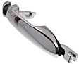 2009 Kia Spectra - Front and Rear, Driver and Passenger Side Chrome Exterior Door Handle, Front Driver and Passenger Side - With Key Hole; Rear Driver and Passenger Side - Without Key Hole, New Body Style, Sedan