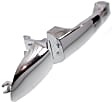2009 Kia Spectra - Front and Rear, Driver and Passenger Side Chrome Exterior Door Handle, Front Driver and Passenger Side - With Key Hole; Rear Driver and Passenger Side - Without Key Hole, New Body Style, Sedan