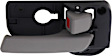 Front and Rear, Driver and Passenger Side Interior Door Handles, Gray, With door lock button