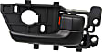 2010-2013 Kia Forte Koup - Front and Rear, Driver and Passenger Side Interior Door Handles, Black, With door lock button