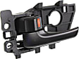 2010-2013 Kia Forte Koup - Front and Rear, Driver and Passenger Side Interior Door Handles, Black, With door lock button