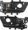 2010-2013 Kia Forte - Front or Rear, Driver and Passenger Side Interior Door Handles, Black, With door lock button