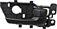 2010-2013 Kia Forte - Front or Rear, Driver and Passenger Side Interior Door Handles, Black, With door lock button