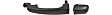 Rear, Driver and Passenger Side Smooth Black Exterior Door Handle, Without Key Hole
