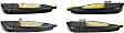 2007 Hyundai Entourage - Front and Rear, Driver and Passenger Side Primed Exterior Door Handle, Front Driver and Passenger Side - With Key Hole; Rear Driver and Passenger Side - Without Key Hole, Mini Passenger Van