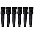 Ignition Coils, Set of 6, (4 Cyl., 2.4L Engine)/(6 Cyl., 3.3L/3.5L/3.8L Engines), Blade Type, 2-Prong Terminal