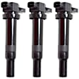 Ignition Coils, Set of 3, 4/6 Cyl., 2.4L/2.7L/3.8L Engines, Blade Type, 2-Prong Terminal