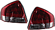 Driver and Passenger Side Halogen Tail Light, With bulb(s), OE Replacement