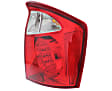 Driver and Passenger Side Halogen Tail Light, With bulb(s), OE Replacement, Sedan
