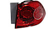 Driver and Passenger Side, Outer Halogen Tail Light, With bulb(s), OE Replacement
