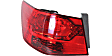 Driver and Passenger Side, Outer Tail Lights, with Bulbs, Halogen, Sedan, Mounts on Body