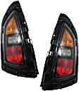 Driver and Passenger Side Halogen Tail Light, With bulb(s), OE Replacement