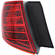 Driver and Passenger Side, Inner and Outer Tail Lights, with Bulbs, Halogen/LED Combo