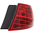 Passenger Side, Inner and Outer Halogen/LED Combo Tail Light, With bulb(s), OE Replacement