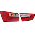 Driver Side, Inner And Outer Halogen Tail Light, With bulb(s), OE Replacement, Sedan