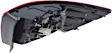Driver Side, Inner And Outer Halogen Tail Light, With bulb(s), OE Replacement, Sedan