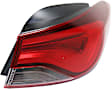 Passenger Side, Inner and Outer Halogen/LED Combo Tail Light, With bulb(s), OE Replacement