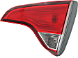 Driver and Passenger Side, Inner Tail Lights, with Bulbs, Halogen, Mounts on Liftgate